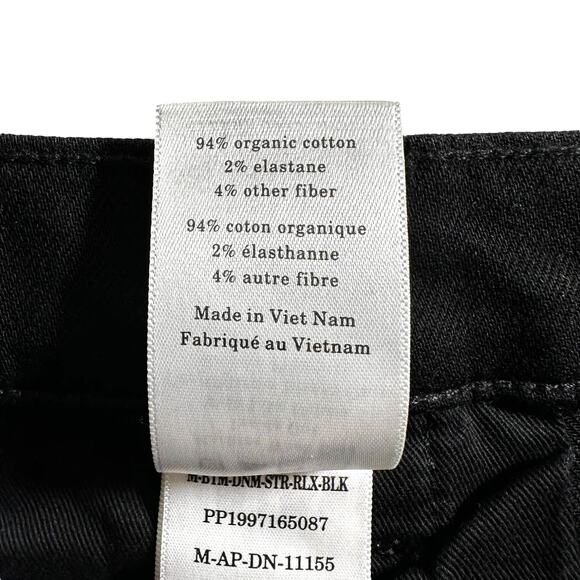 NWT Everlane Men's Uniform The Relaxed 4 Way Stretch Organic Jeans Black 40x30 - Picture 12 of 13